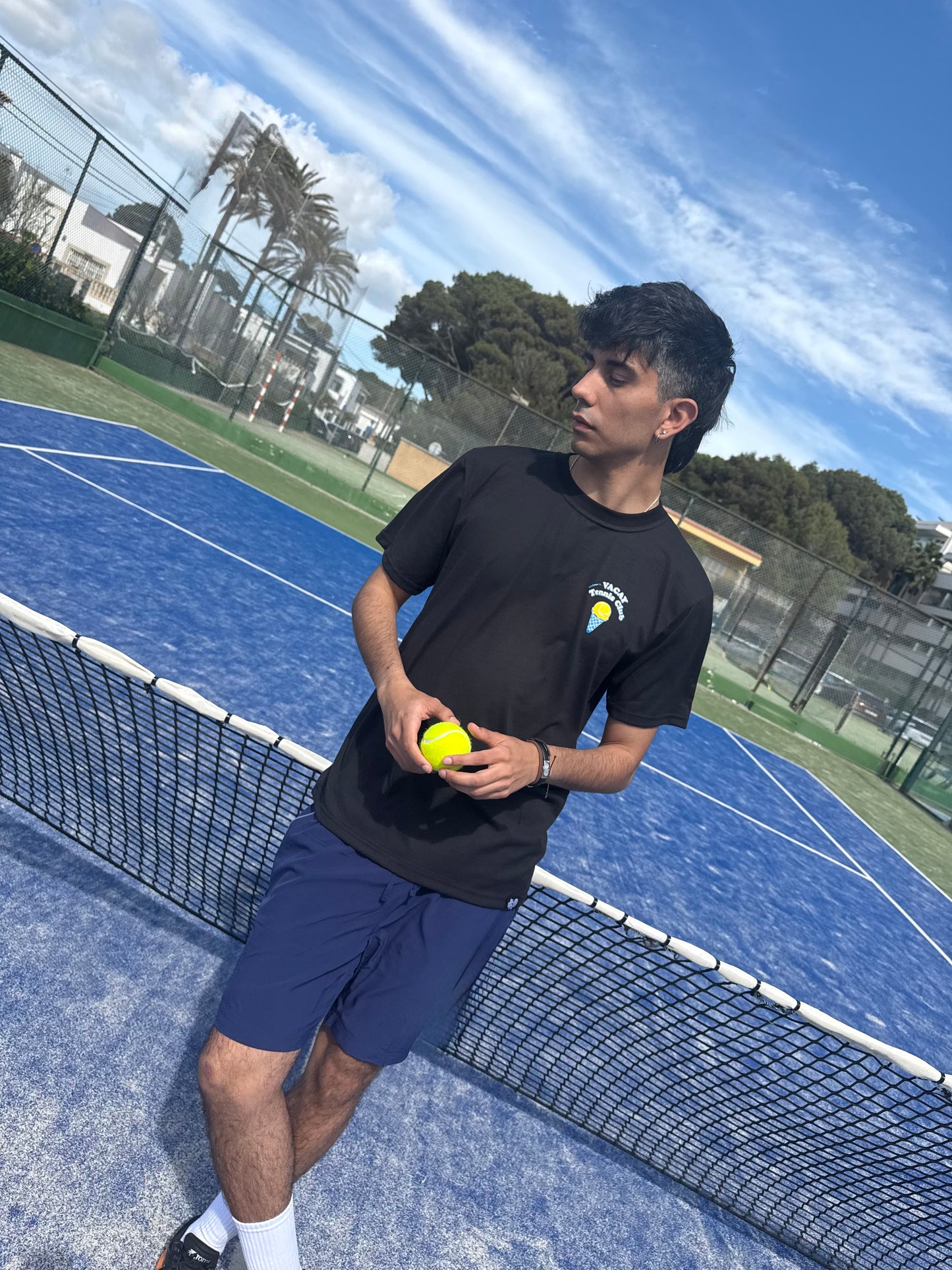 Ice Cream Tennis Tee Unisex - Black