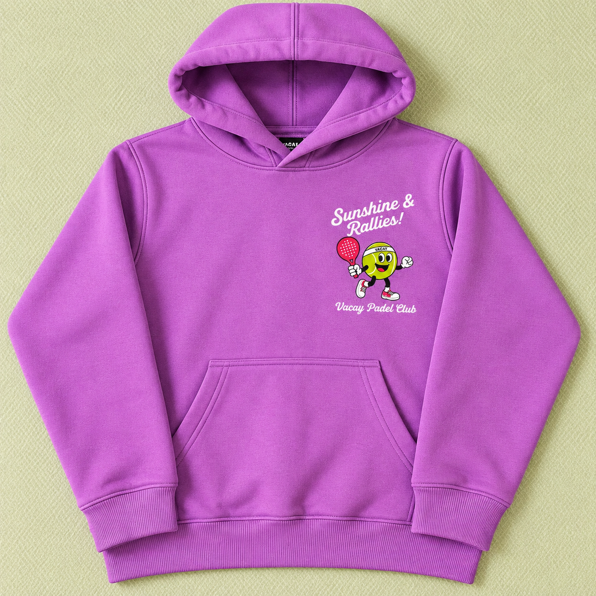 Vacay Padel Club Kids Hoodie - Purple