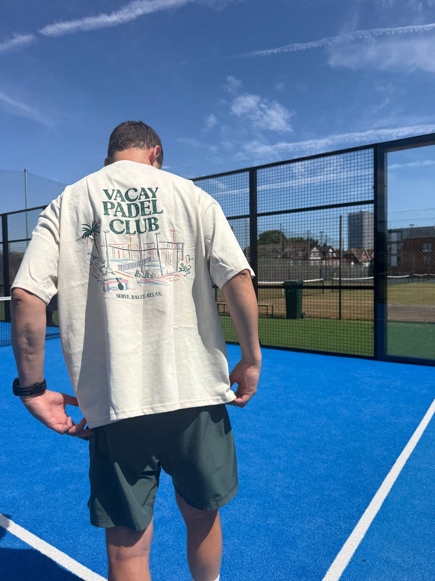 Vacay Padel Club Tshirt - Ecru - Unisex