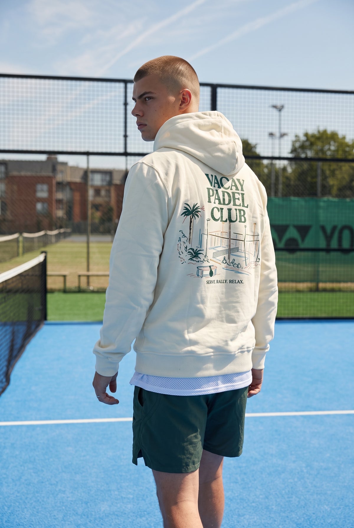 Vacay Padel Club Hoodie - Ecru - Unisex