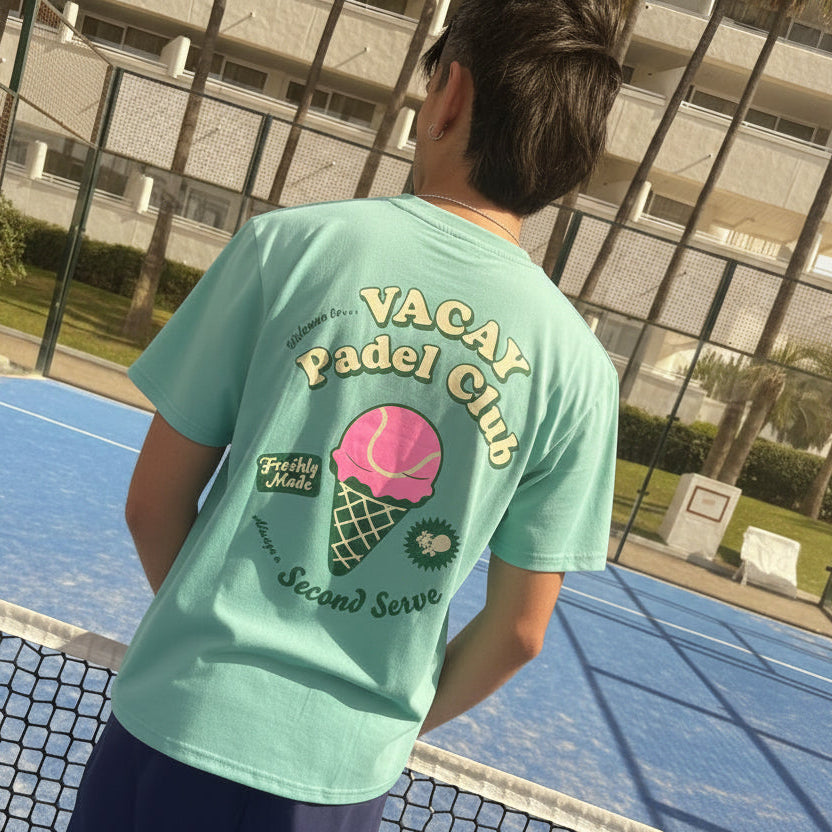 Second Serve Padel Unisex Tee - Mint