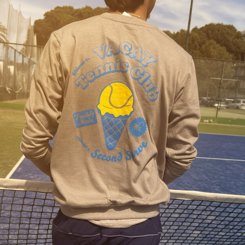 Ice Cream Long Sleeve Tennis Tee Unisex - Graphite