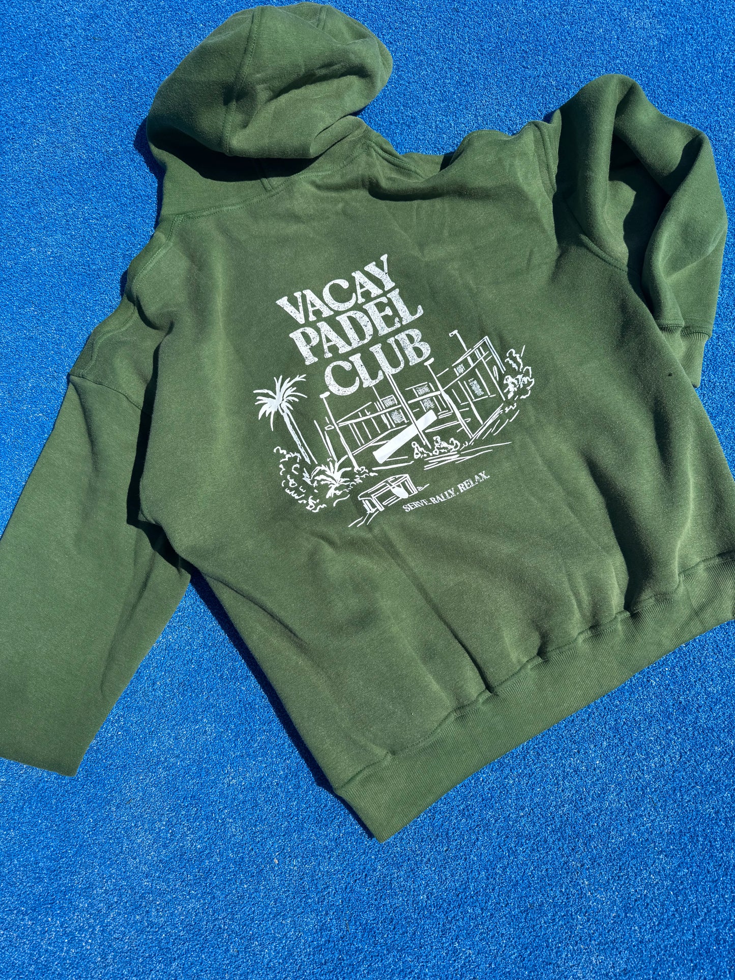 Vacay Padel Club Hoodie - Forest Green - Unisex