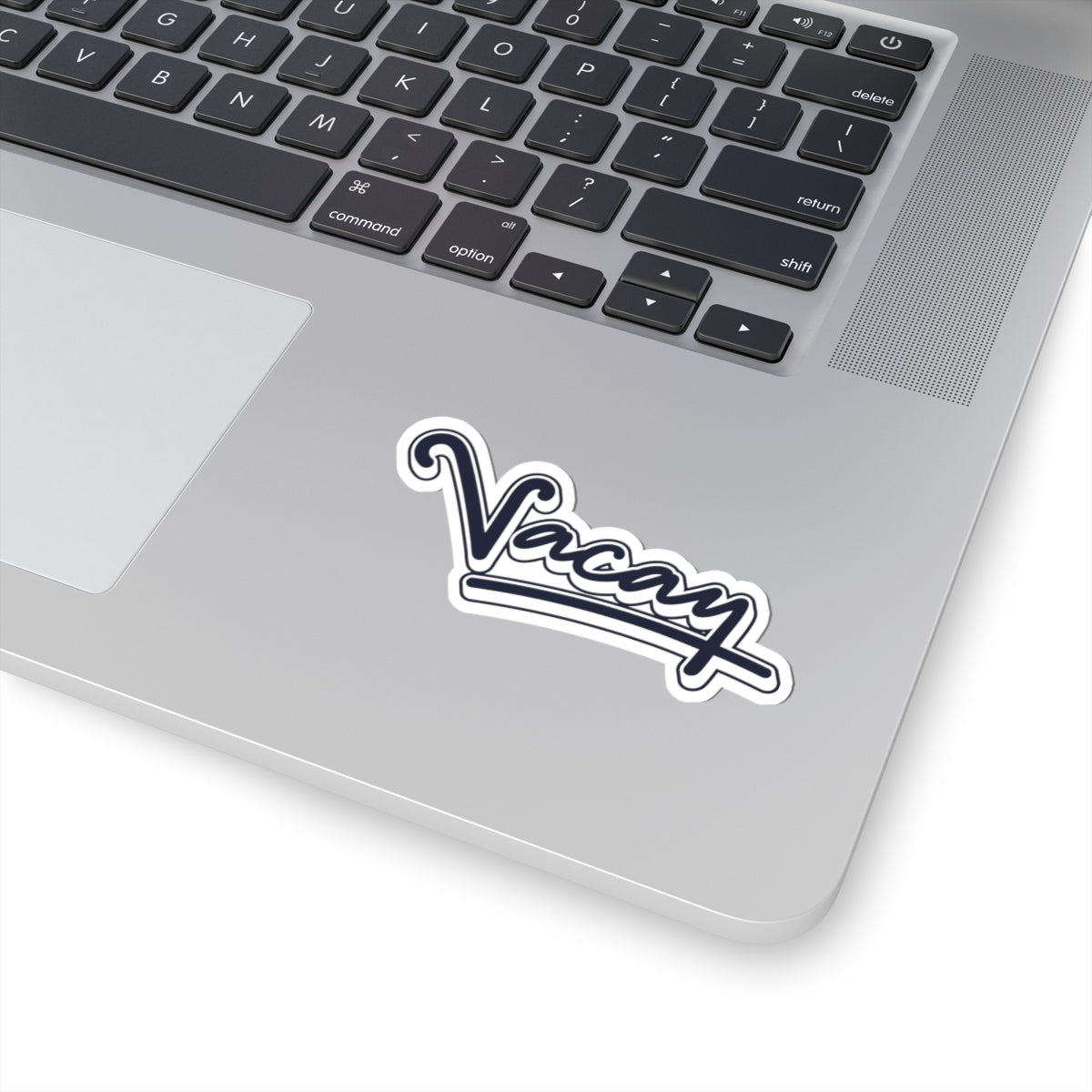 Vacay Script Sticker — Retro Travel Laptop Decal