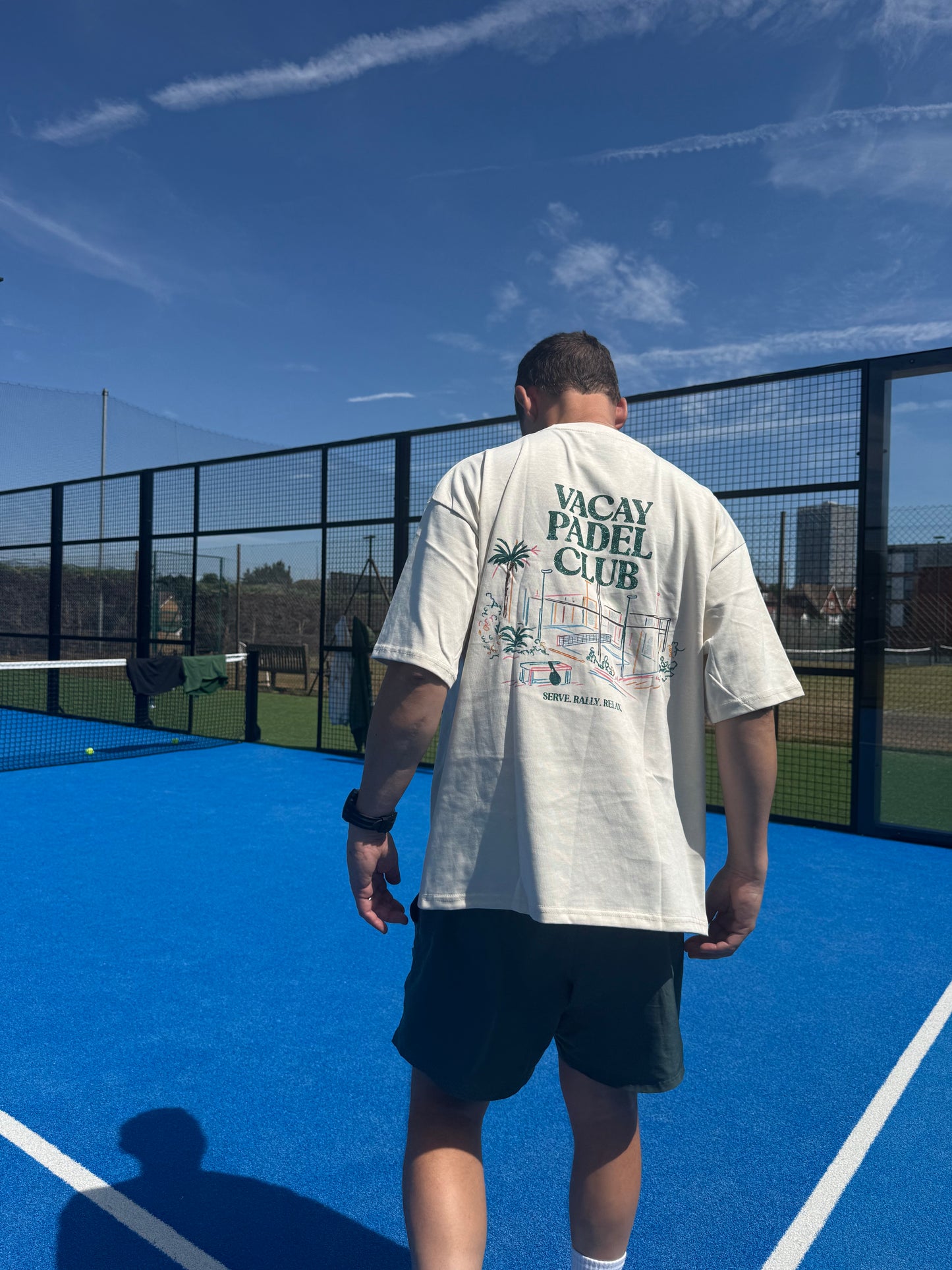 Vacay Padel Club Tshirt - Ecru - Unisex