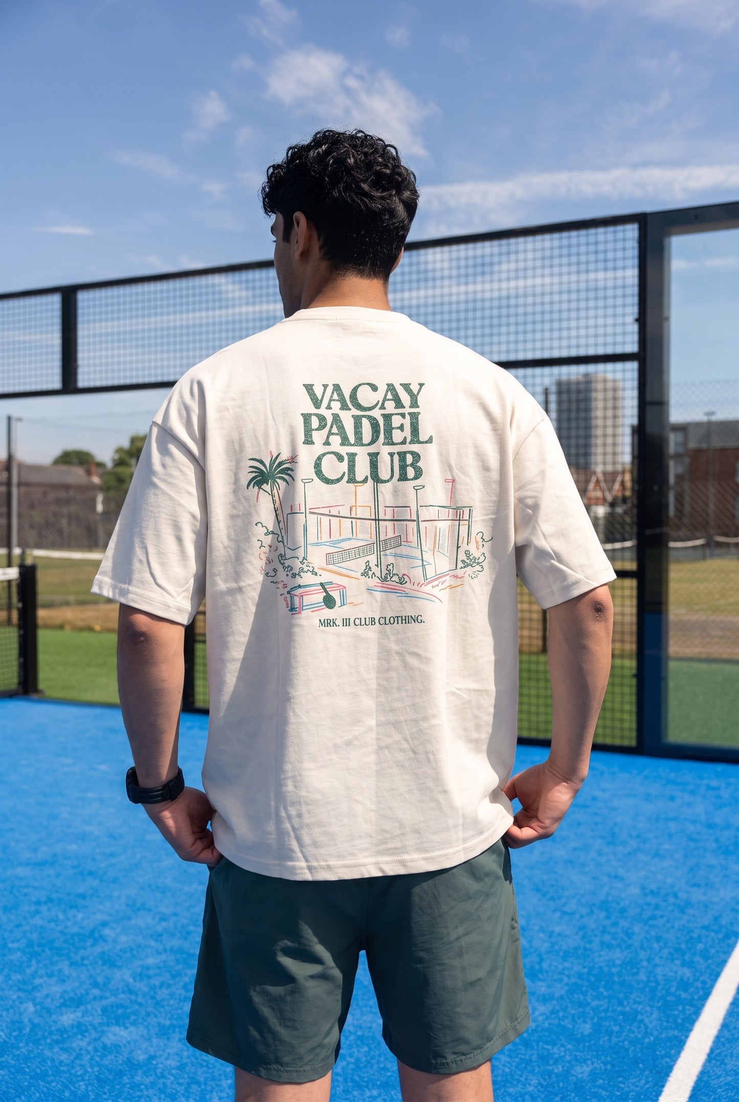 Vacay Padel Club Tshirt - Ecru - Unisex