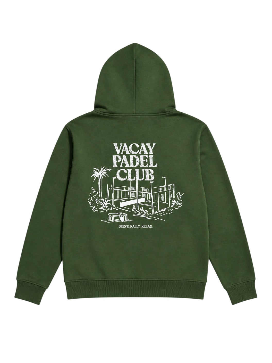 Vacay Padel Club Hoodie - Forest Green - Unisex
