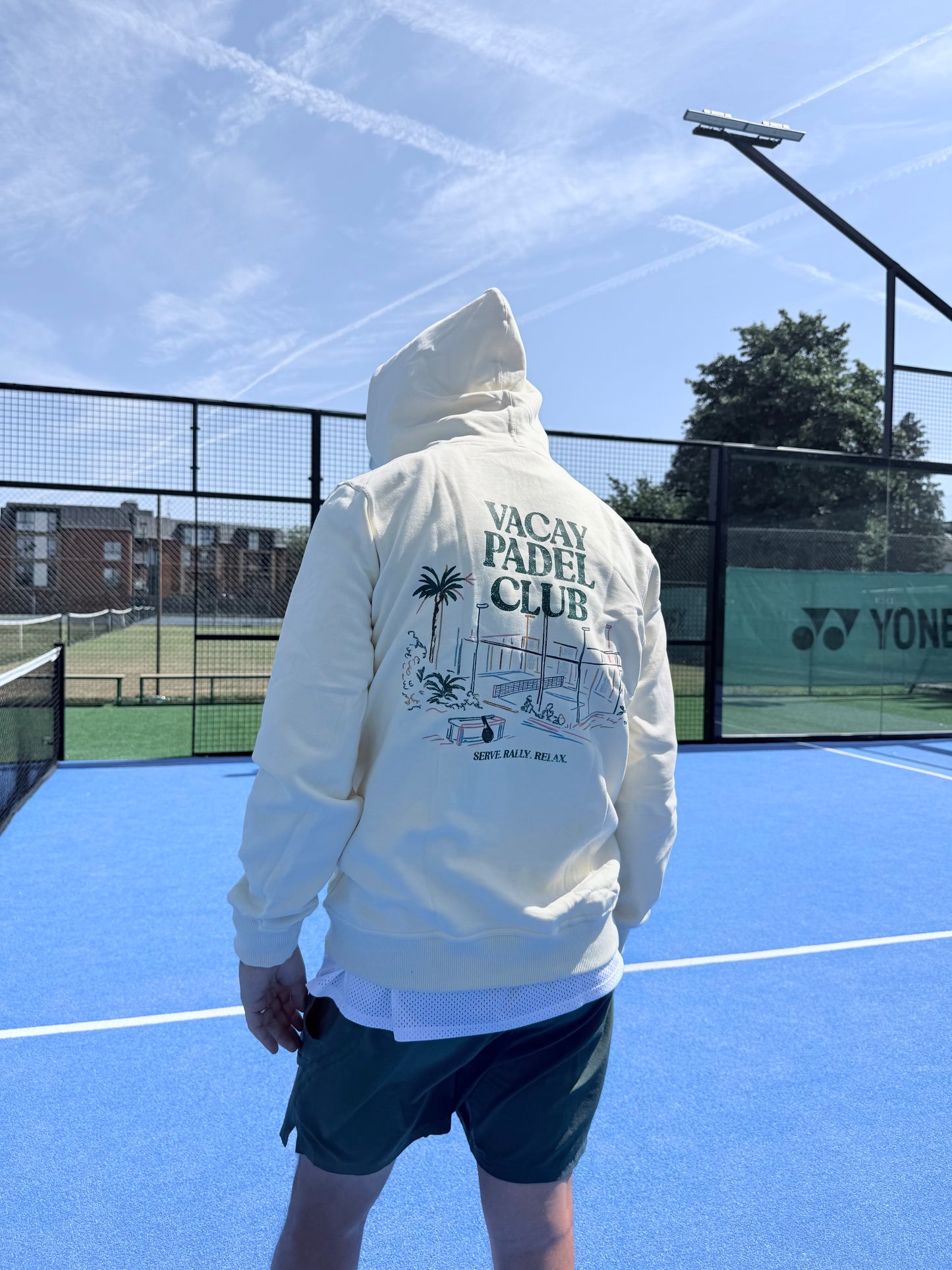 Vacay Padel Club Hoodie - Ecru - Unisex