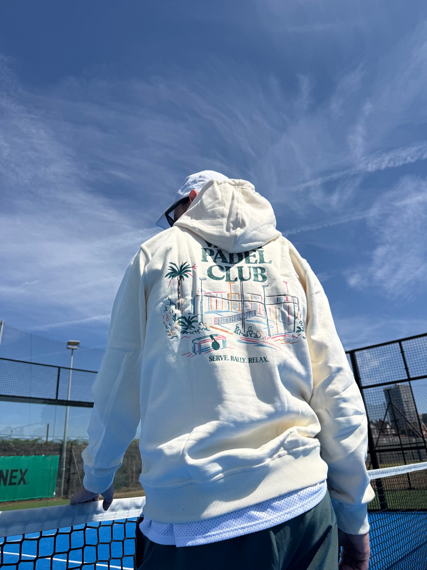 Vacay Padel Club Hoodie - Ecru - Unisex