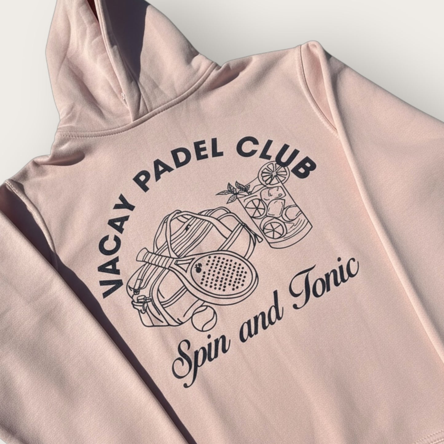 Spin & Tonic Padel Unisex Hoodie - Red Clay