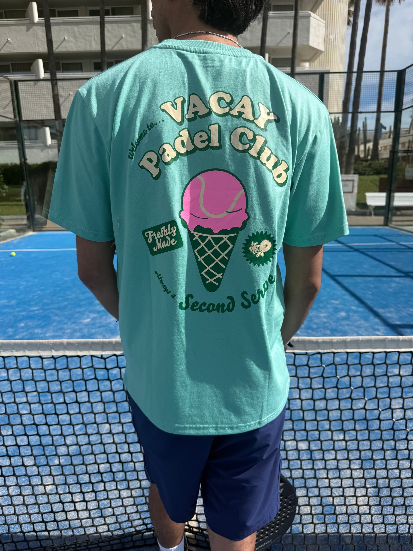 Second Serve Padel Unisex Tee - Mint