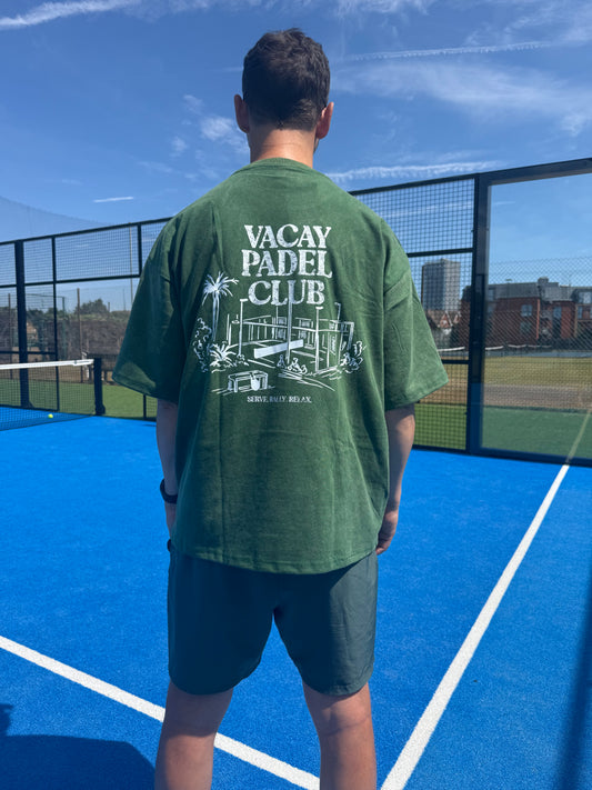 Vacay Padel Club Tshirt - Forest Green - Unisex