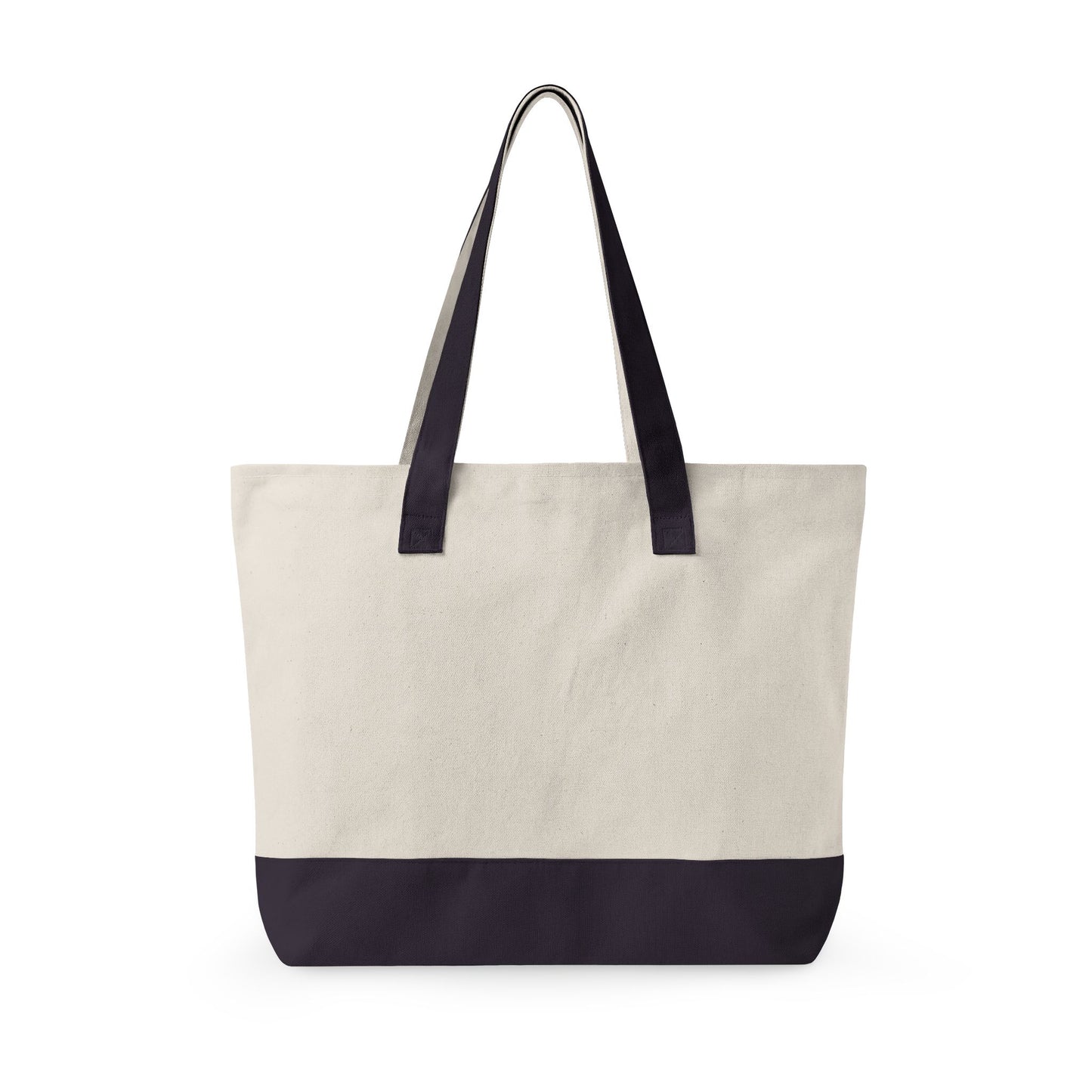 Vacay Tennis Palm Canvas Tote — Zippered Tennis Bag