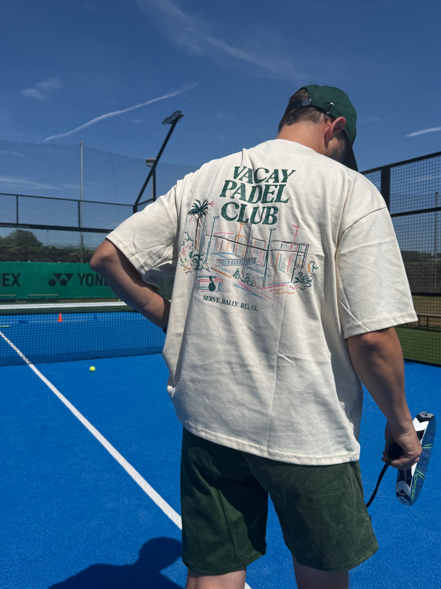 Vacay Padel Club Tshirt - Ecru - Unisex