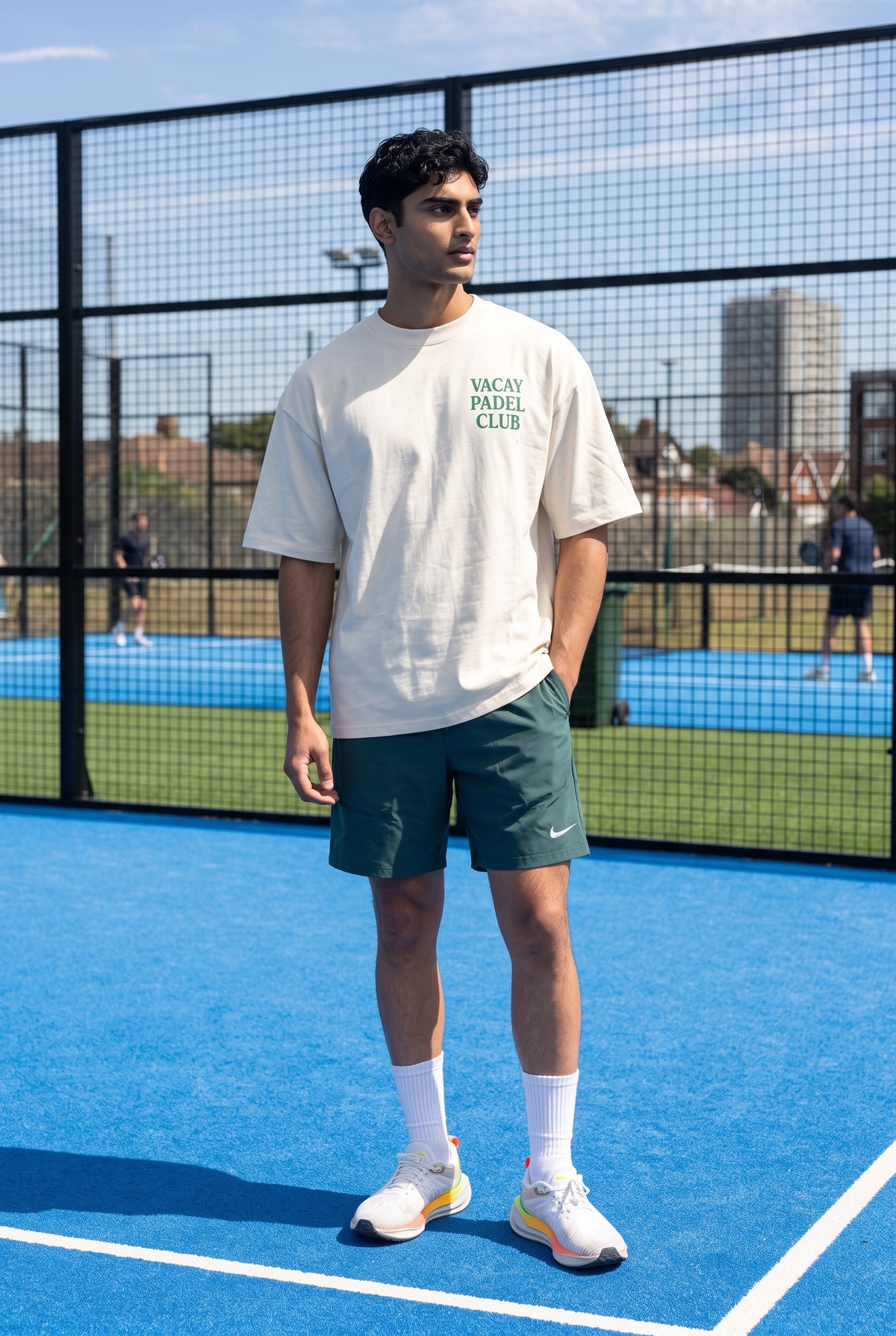 Vacay Padel Club Tshirt - Ecru - Unisex