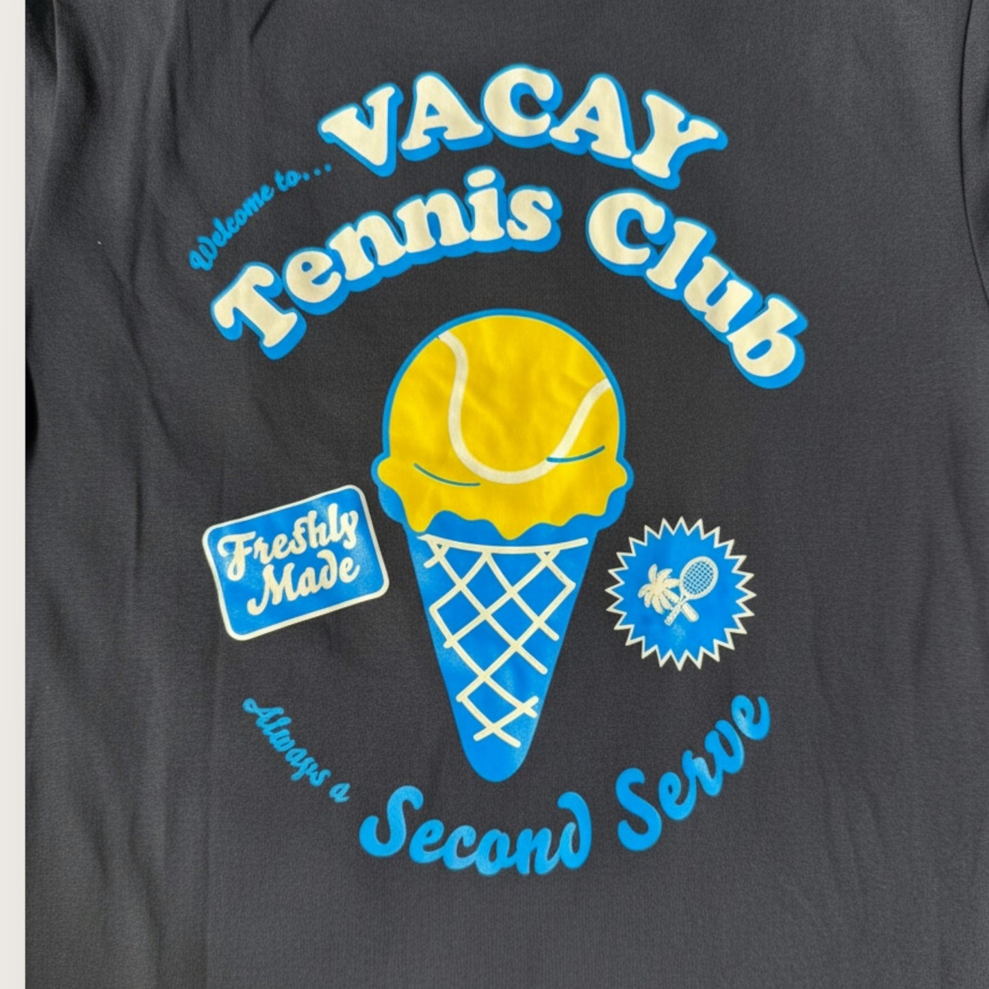 Ice Cream Tennis Tee Unisex - Black