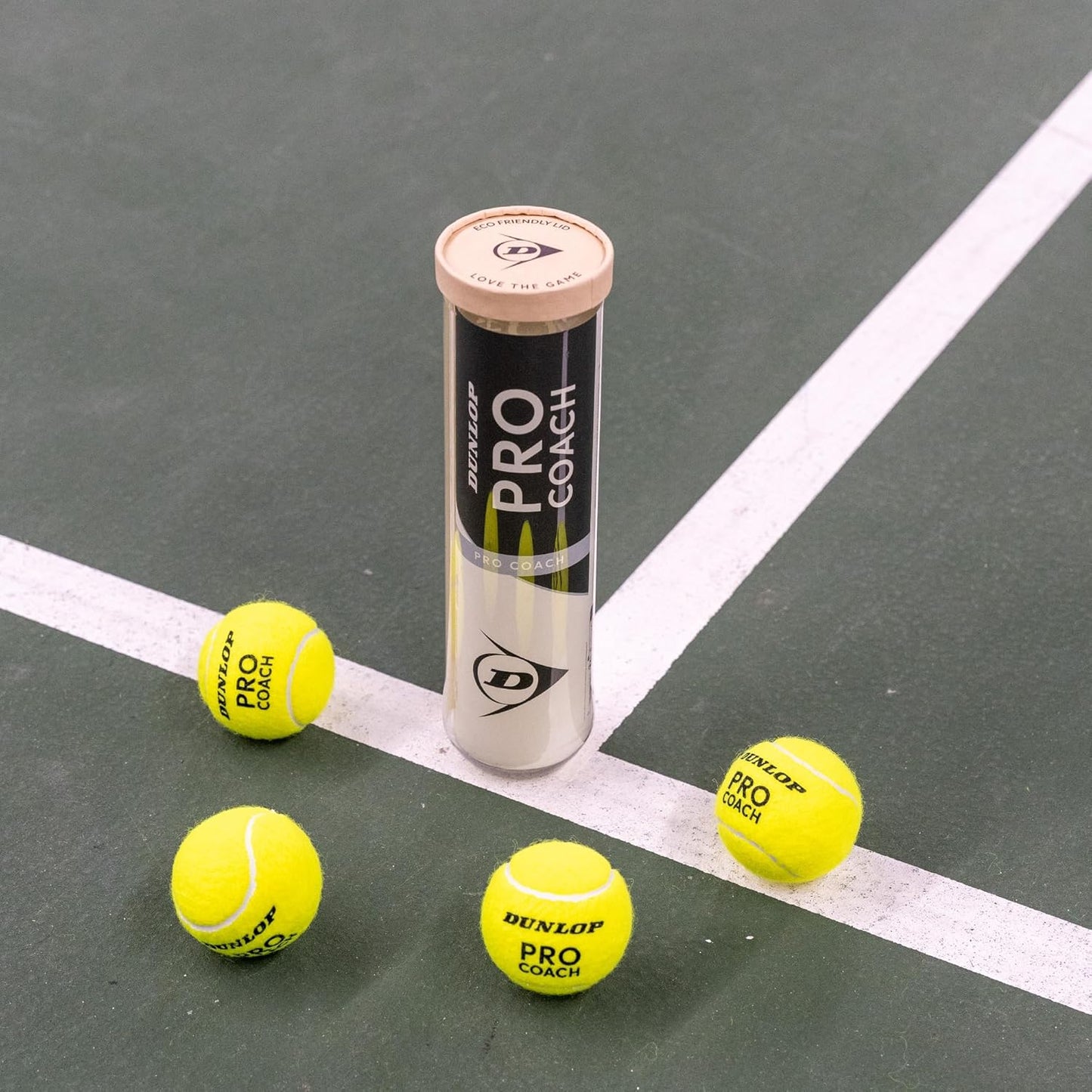 Dunlop Pro Coach Tennis Balls - 4 ball tube