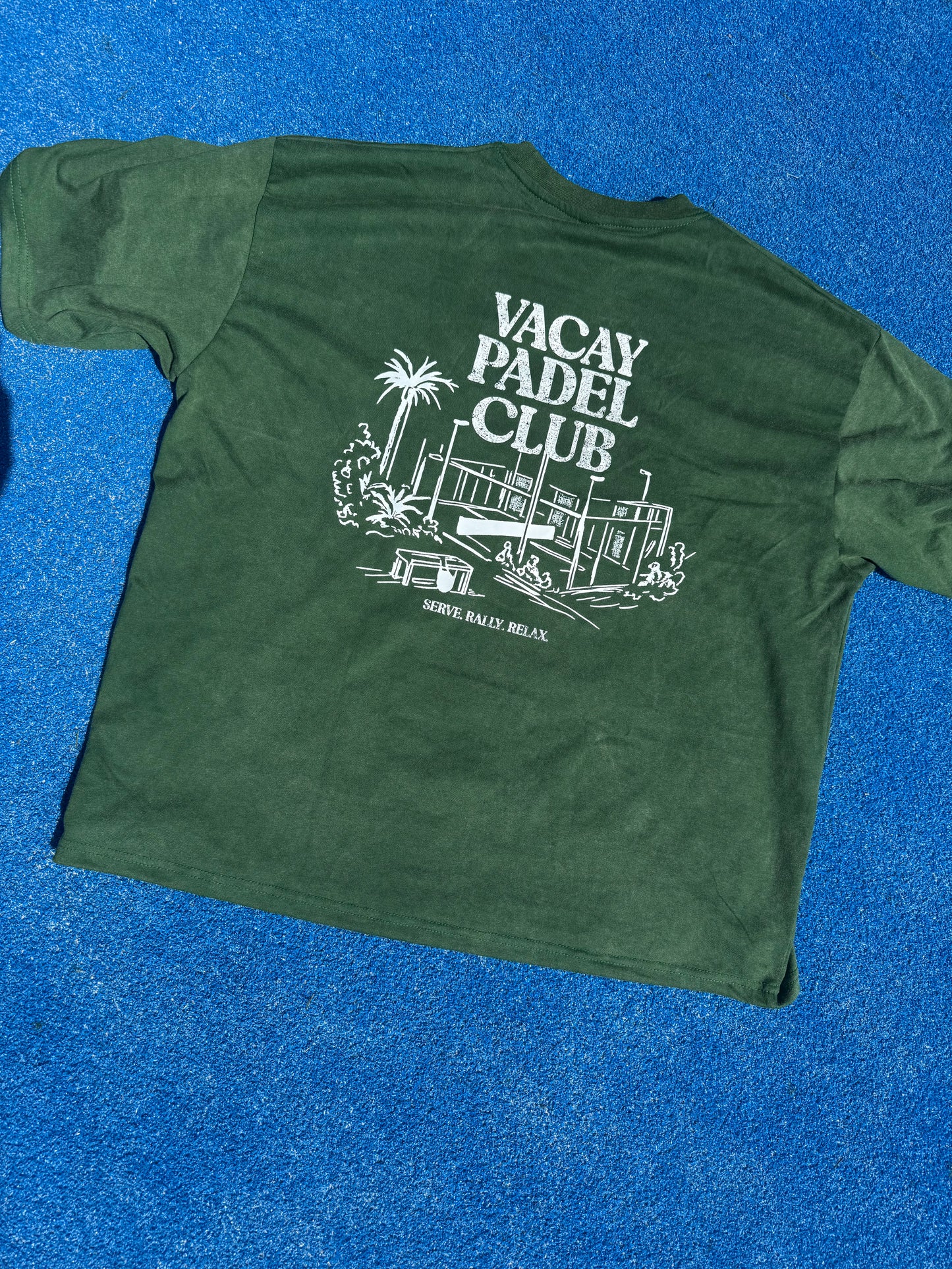 Vacay Padel Club Tshirt - Forest Green - Unisex