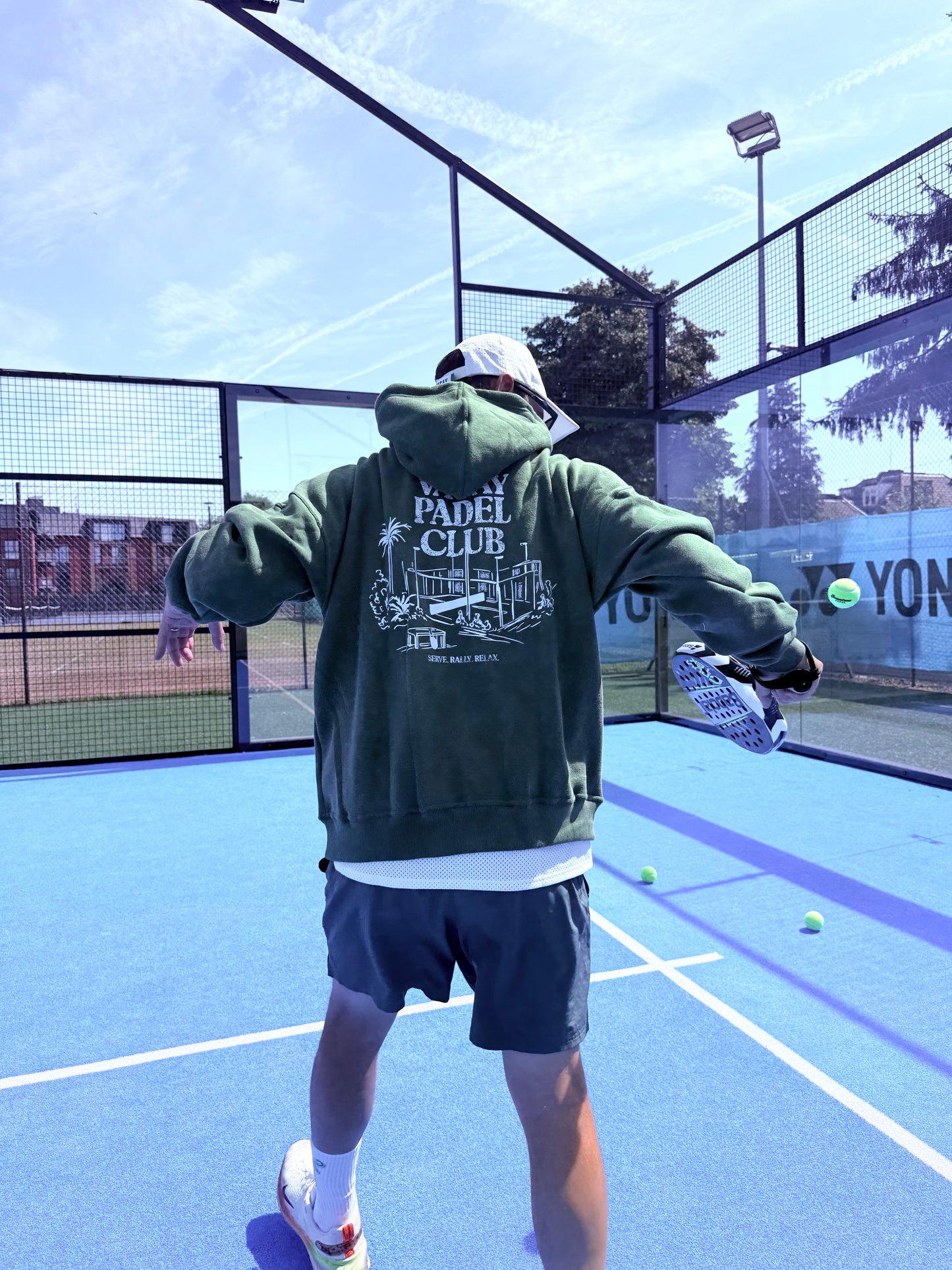 Vacay Padel Club Hoodie - Forest Green - Unisex