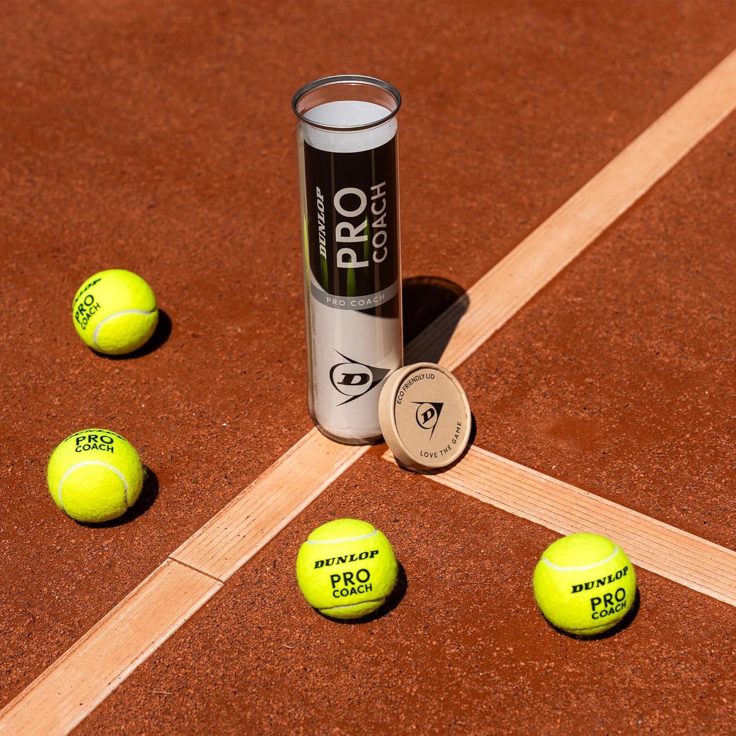 Dunlop Pro Coach Tennis Balls - 4 ball tube