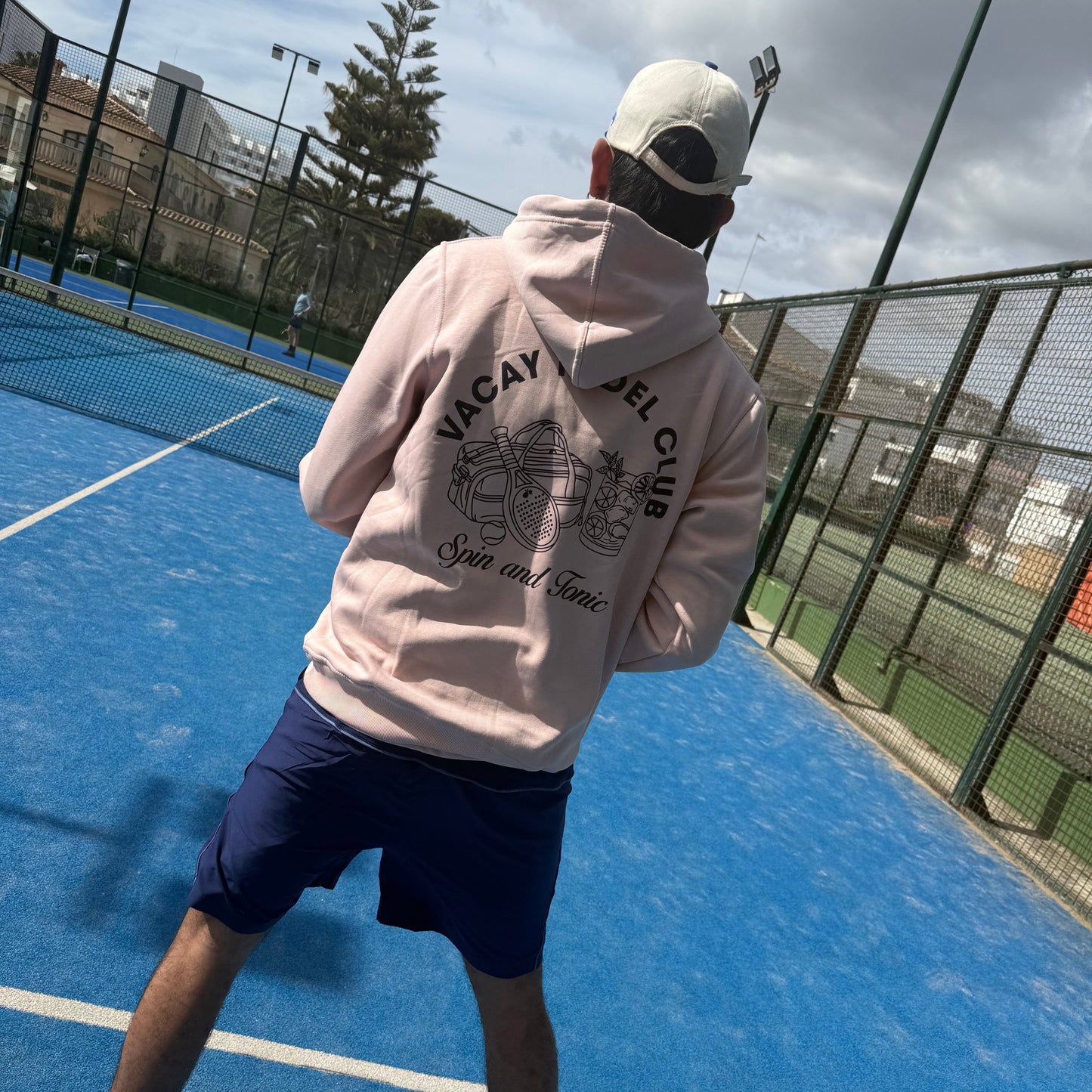 Spin & Tonic Padel Unisex Hoodie - Red Clay