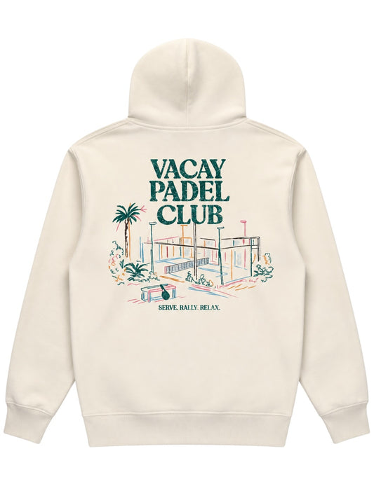 Vacay Padel Club Hoodie - Ecru - Unisex