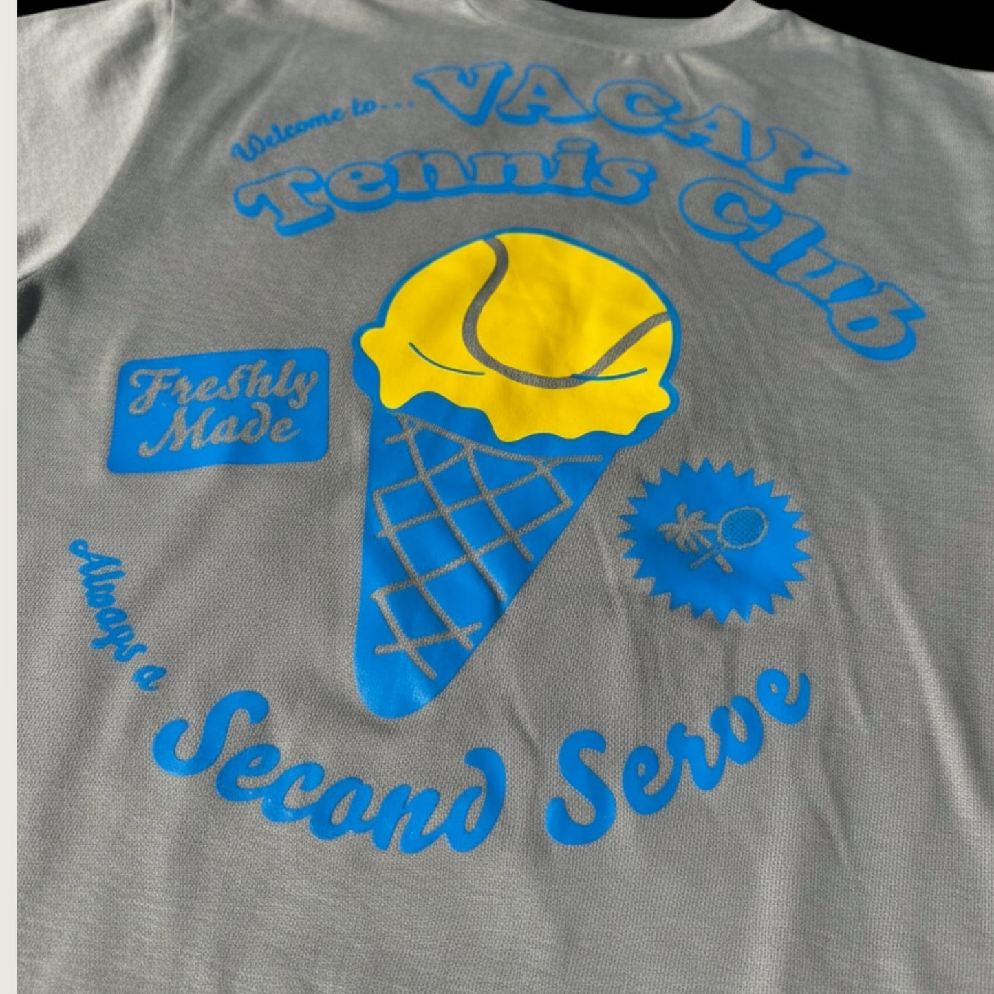 Ice Cream Long Sleeve Tennis Tee Unisex - Graphite