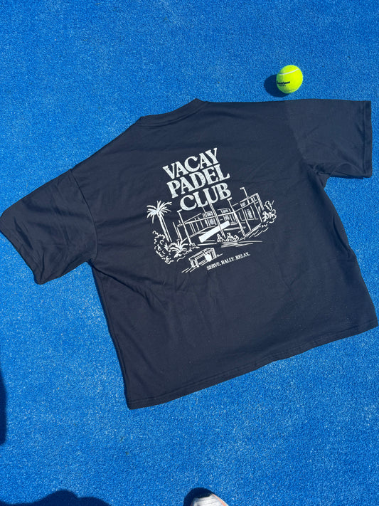 Vacay Padel Club Tshirt - Navy - Unisex