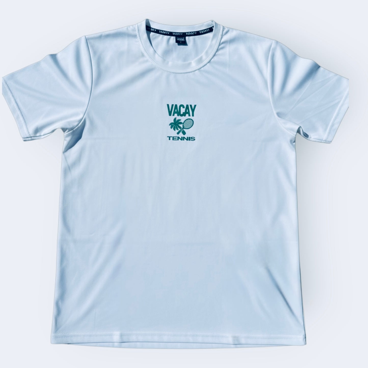 Ace Tennis Men’s Performance Tee - White / Dark Green