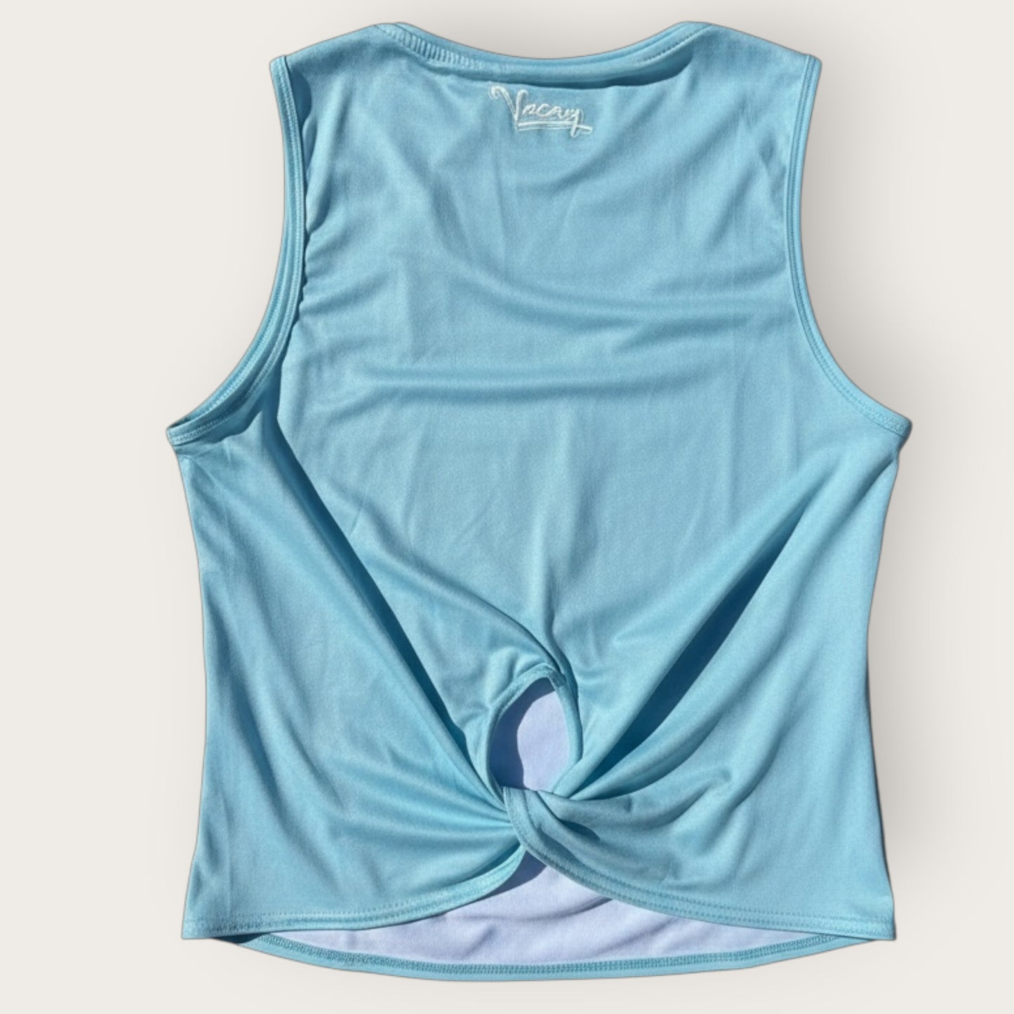Women’s Tie Break Court Tank - Aqua Marine / White