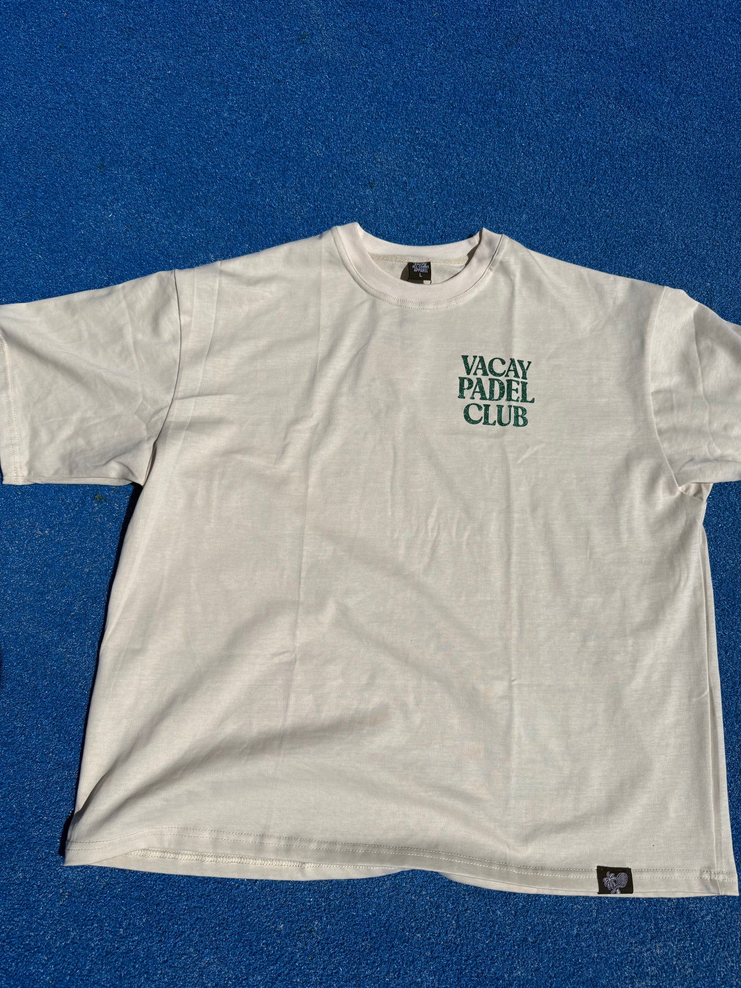 Vacay Padel Club Tshirt - Ecru - Unisex