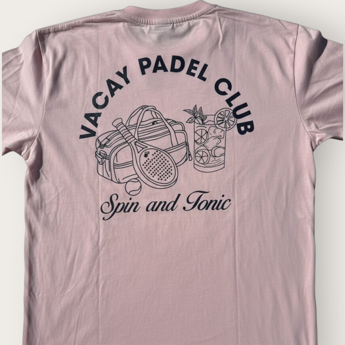 Spin & Tonic Padel Unisex Tee - Red Clay