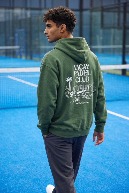 Vacay Padel Club Hoodie - Forest Green - Unisex
