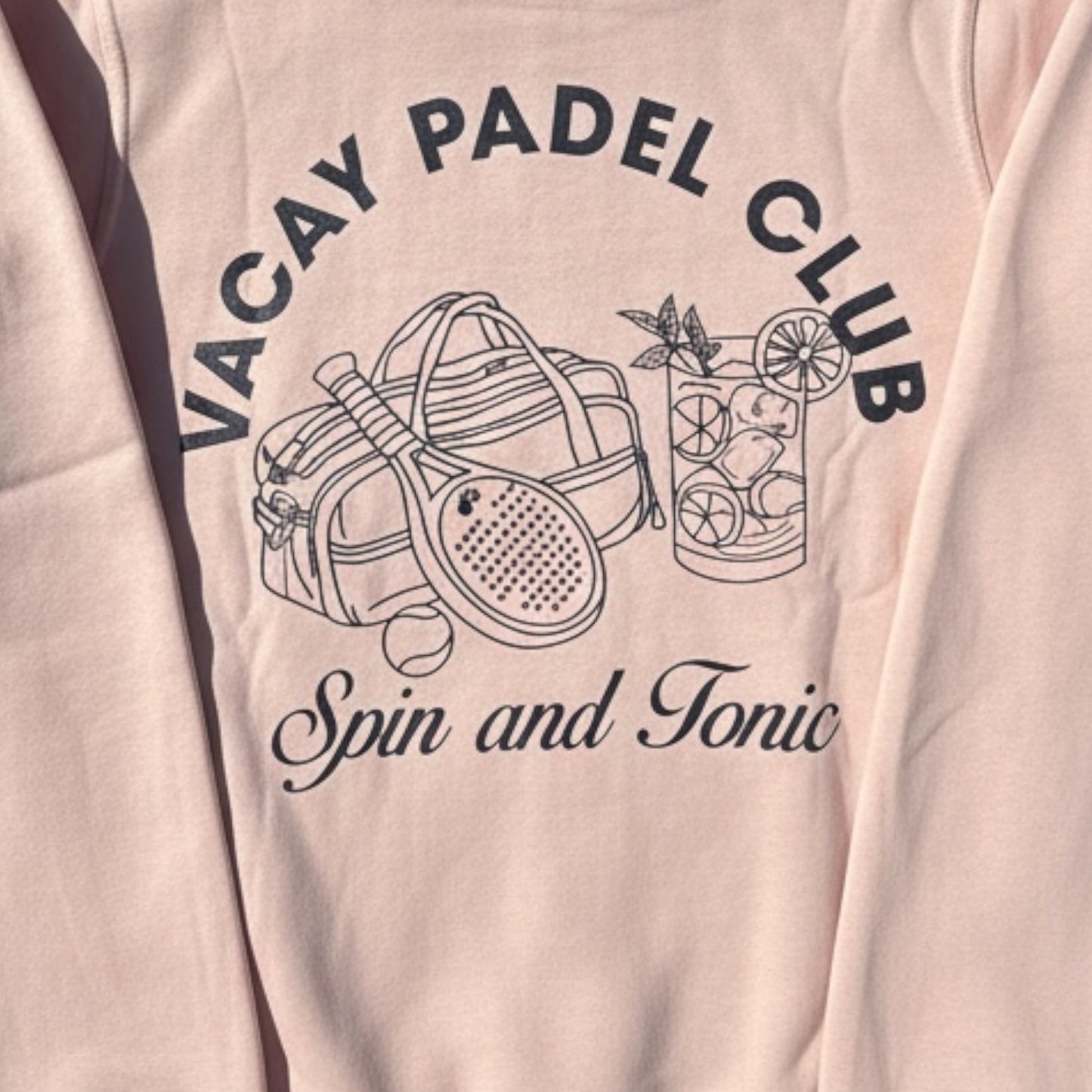 Spin & Tonic Padel Unisex Hoodie - Red Clay