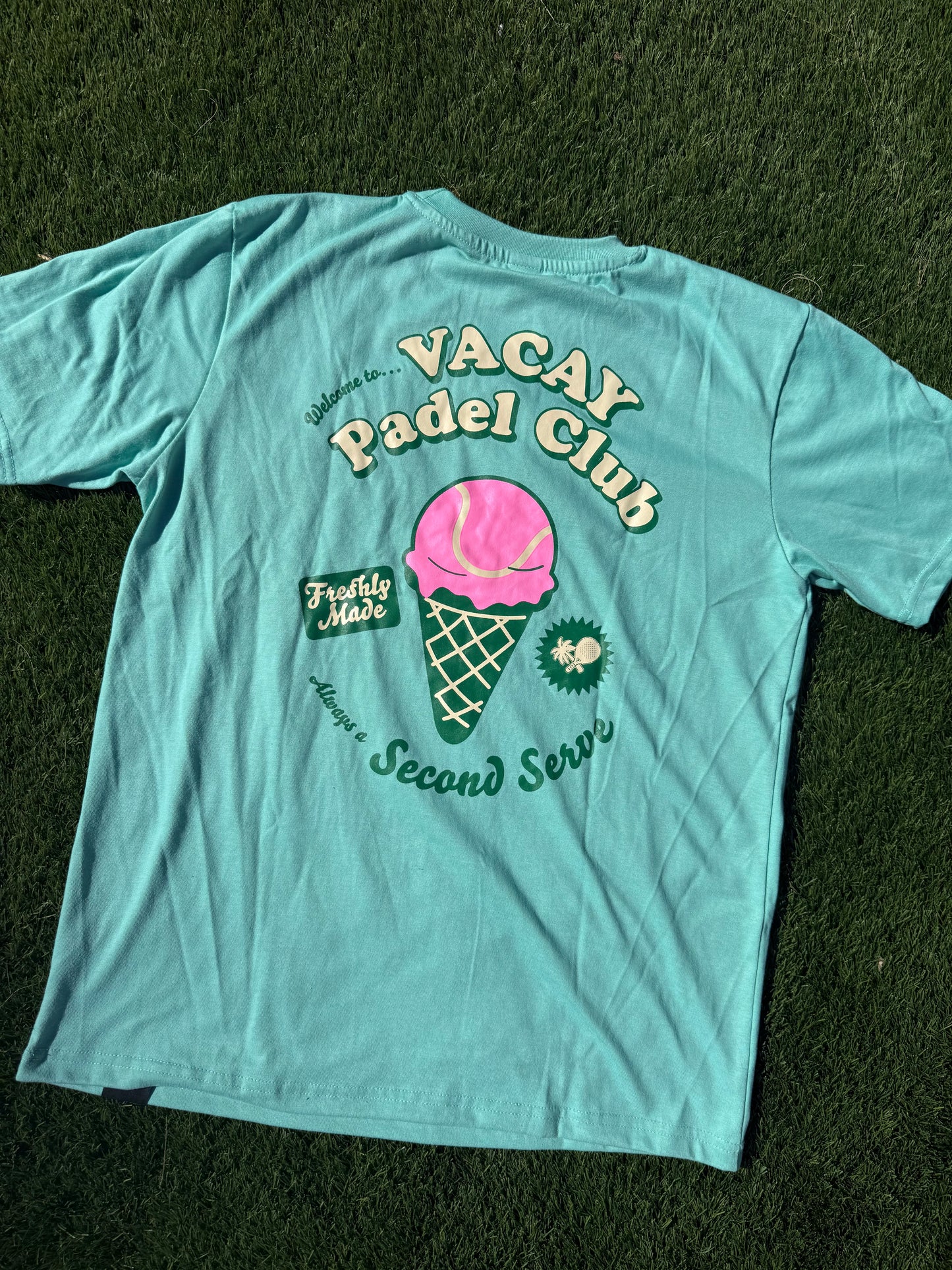 Second Serve Padel Unisex Tee - Mint