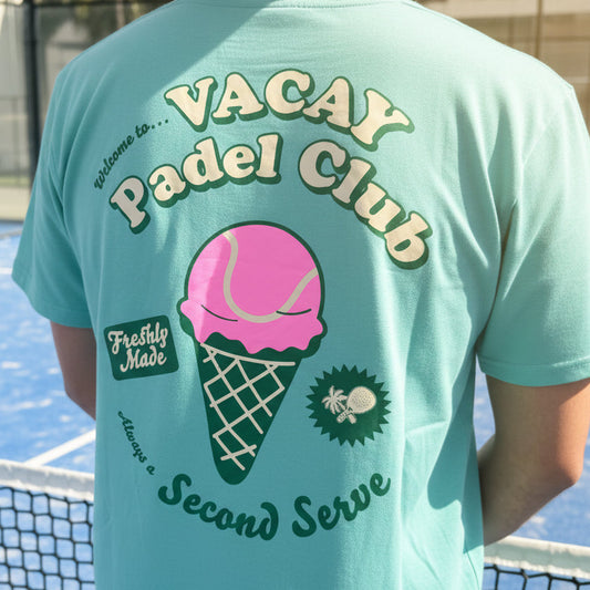 Second Serve Padel Unisex Tee - Mint