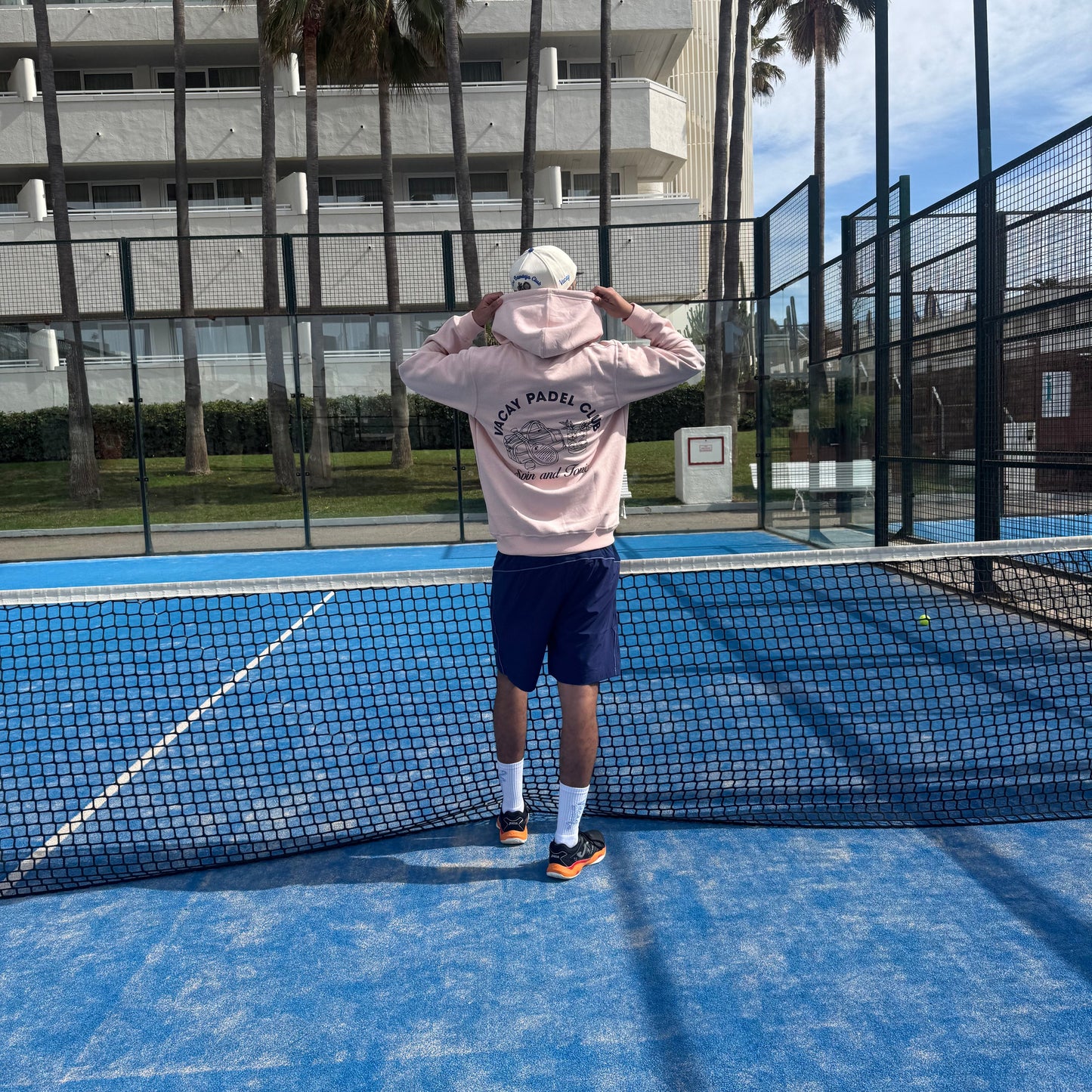 Spin & Tonic Padel Unisex Hoodie - Red Clay