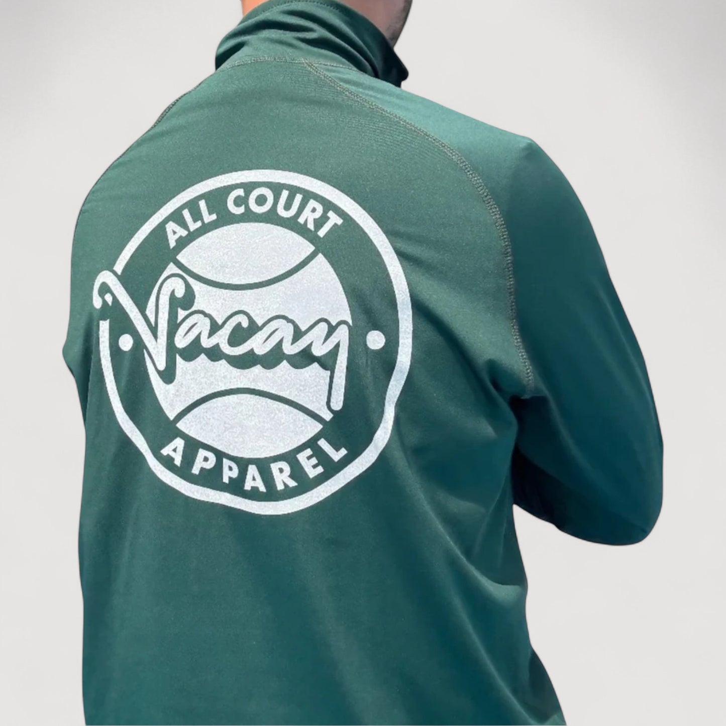 PERFORMANCE 1/4 ZIP ACE TOP - FOREST GREEN