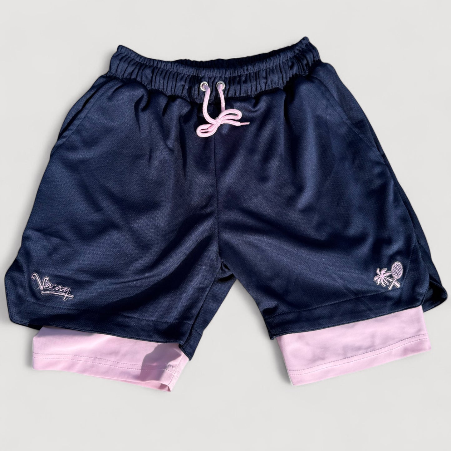 2 IN 1 PERFORMANCE MEN'S TEAM SHORTS - BLUE