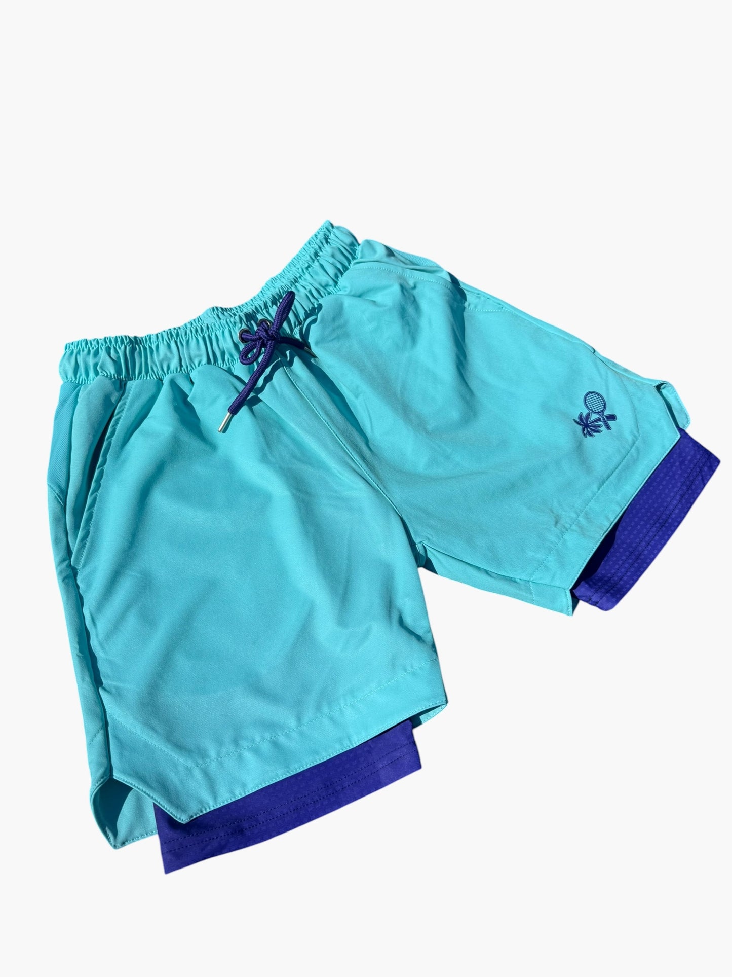 2 in 1 Performance Ultra Mens Shorts - Marine / Navy