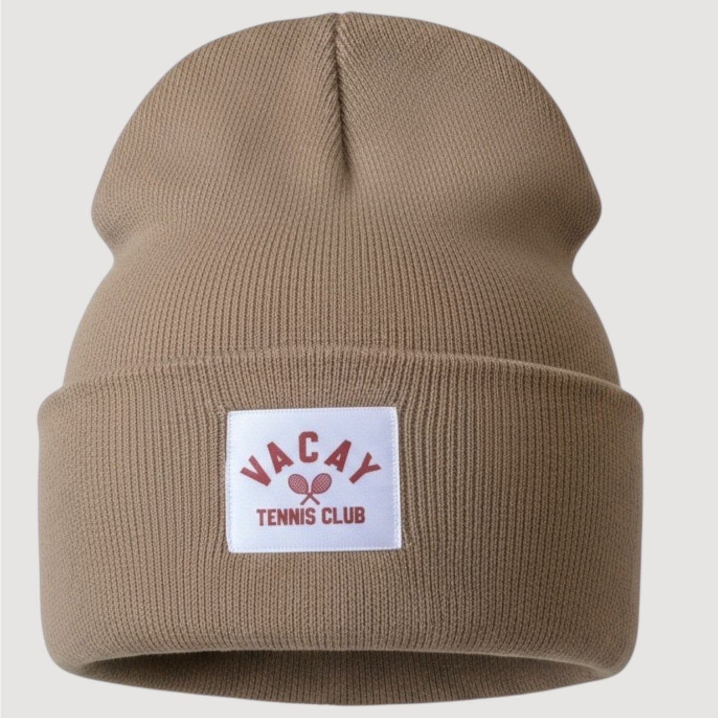 Tennis Club Beanie - Dark Sand