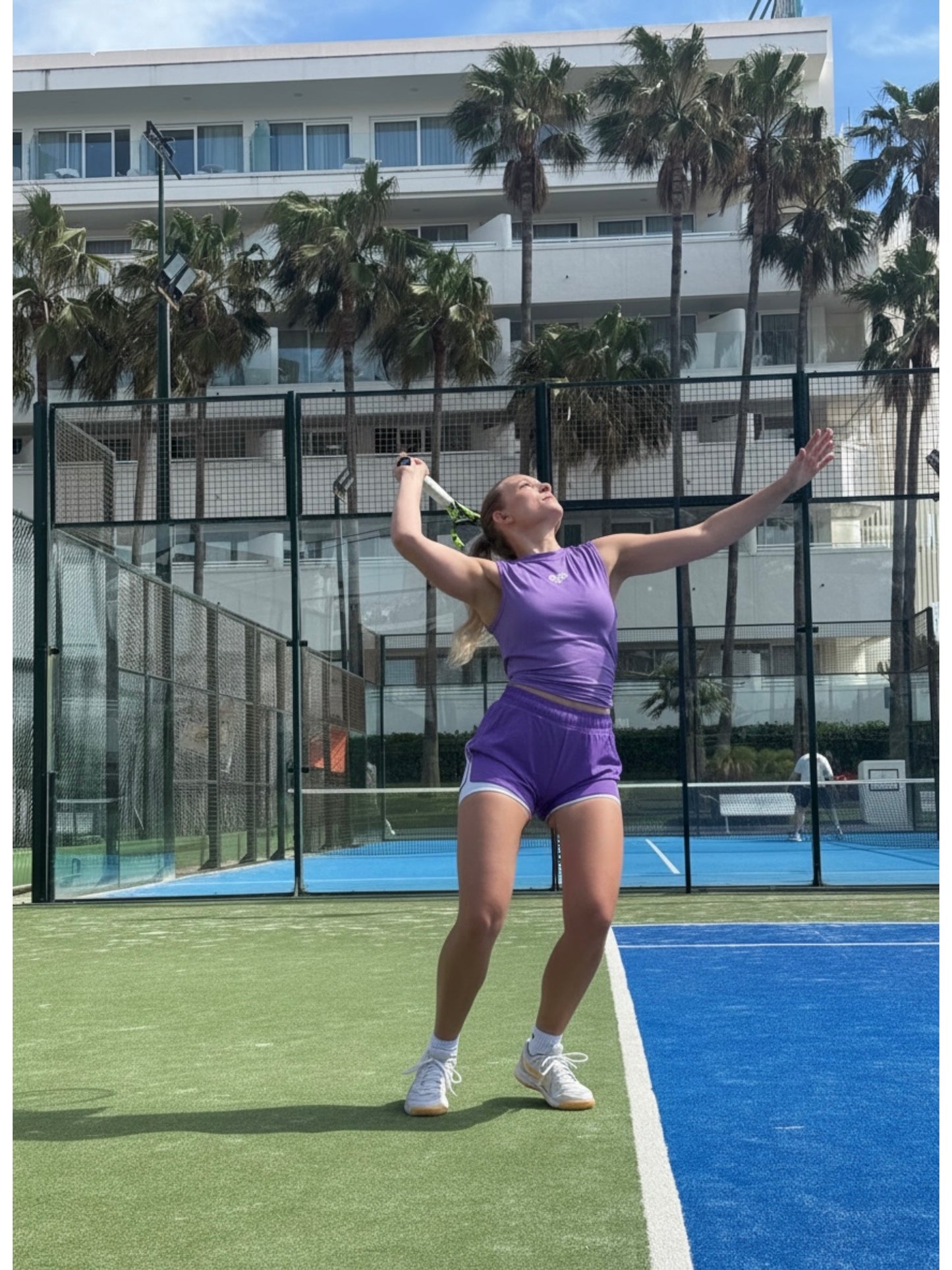 Women’s Tie Break Court Tank -  Violet