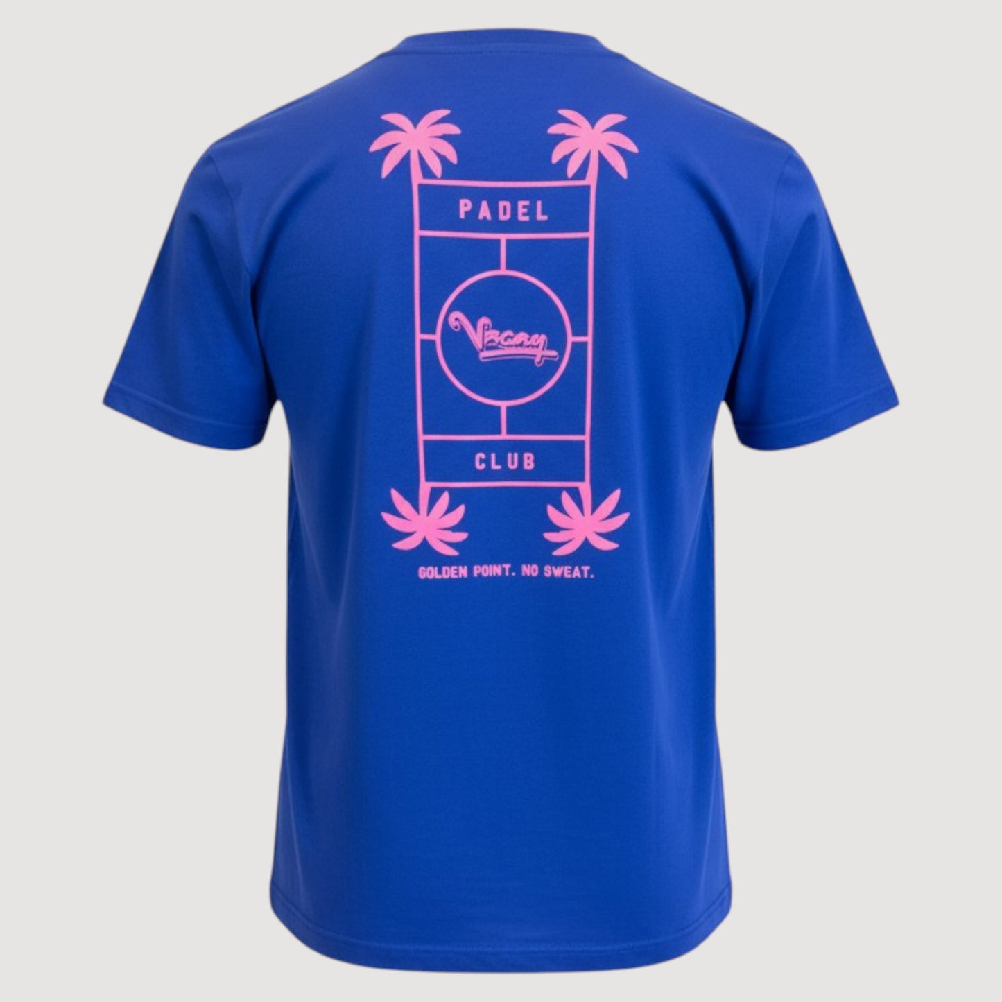 GOLDEN POINT PADEL T-SHIRT - UNISEX - COBALT BLUE