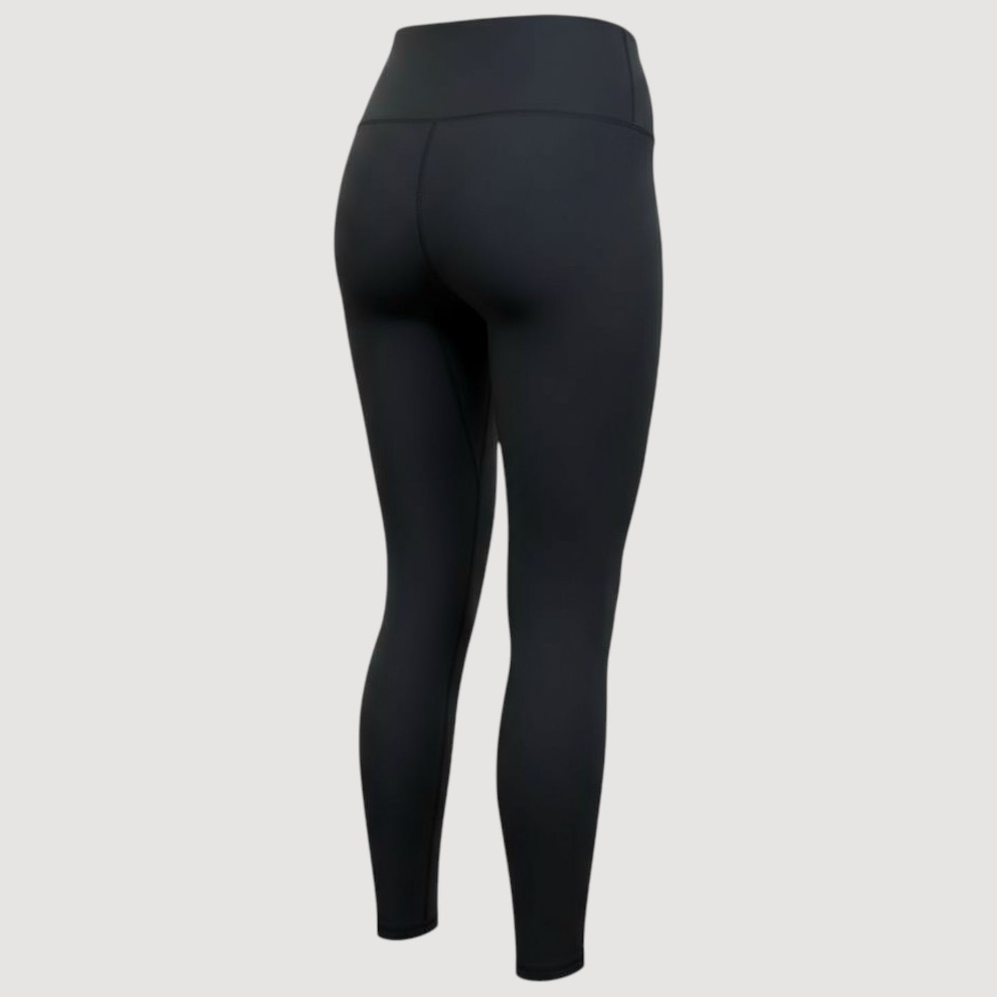 Women's High Rise Training Leggings 7/8 - Pure Black / Yellow