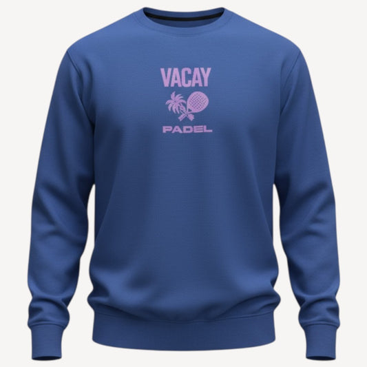 Padel Club Crew Sweatshirt - Slate Blue / Violet